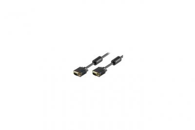 GENERIQUE Goobay 68139 C&acirc;ble de Moniteur Full HD SVGA, Dor&eacute;, 15m Longueur