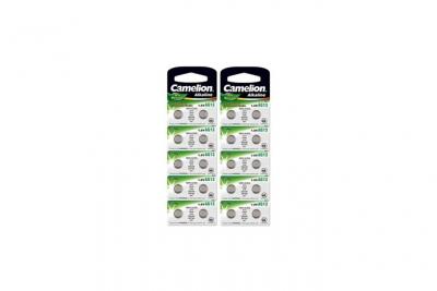 CAMELION Lot de 20 piles  LR44 / A76 / AG13 pile bouton longue dur&eacute;e de conservation 