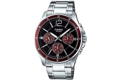 CASIO  Hommes Analogique Quartz Montre avec Bracelet en Acier Inoxydable MTP-1374D-5A