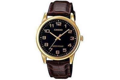 CASIO  MTP-V001GL-1&nbsp;Montre pour Homme Noir/Marron