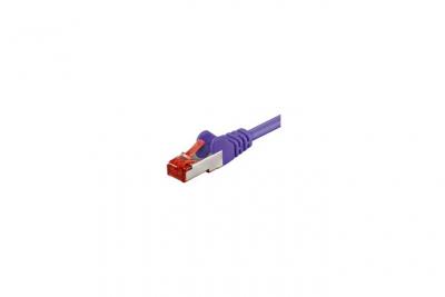 WENTRONIC Goobay 93540 CAT 6 C&acirc;ble de Liaison, S/FTP (PiMF), Violet, 20m Longueur
