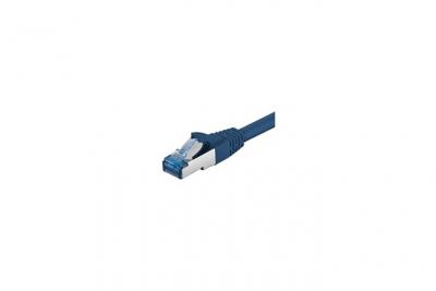 GOOBAY  93779 CAT 6a C&acirc;ble de Liaison, S/FTP (PiMF), Bleu, 3m Longueur