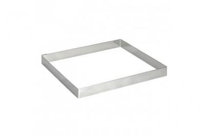 DEBUYER  - Cercle &agrave; tartes carr&eacute; en inox, Longueur 8 cm