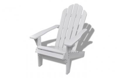 VIDAXL Chaise de jardin Bois Blanc - 