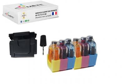 COMETE CONSOMMABLE  1 kit de recharge compatible avec hp 301 302 304 305 62xl couleur