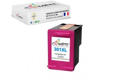 COMETE CONSOMMABLE COMETE 301 XL 1 Cartouche d'encre compatible avec HP 301 XL 301XL CH564E - Couleur