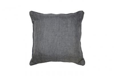 Coussin passepoil 40 x 40 cm chambray uni newton Anthracite