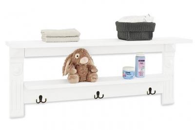 Etagere Murale Porte Manteau Pinolino Emilia L 100 x P 18 x H 40