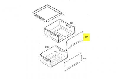 ELECTROLUX Facade De Panier H 223 M/m Pour Congelateur  - 242627810