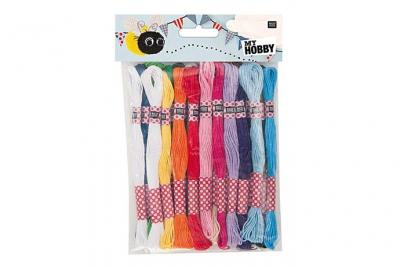 RICO DESIGN Fil &agrave; broder - Basique - 24 pcs -  - couleur variant