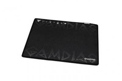GAMDIAS  Tapis de souris Gaming PC L Antid&eacute;rapant Noir