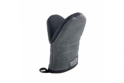 DOUCEUR D INTERIEUR Gant pince 24.5 x 14.5 cm chambray uni+pvc harold Gris