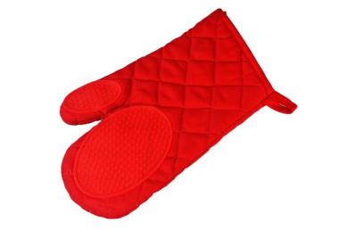DOUCEUR D INTERIEUR Gant 30 x 18 cm polycoton+silicone cuistot Rouge