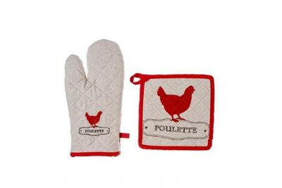 ATMOSPHERA Cr&eacute;ateur d'int&eacute;rieur - Gant & Manique Poulette 33cm Multicolore