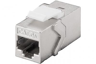GOOBAY Coupleur RJ45 Keystone Cat 6a STP - 500 MHz - Raccord modulaire Keystone CAT 6a STP ( Cat&eacute;gorie : Connectique RJ12 et RJ45 ) 