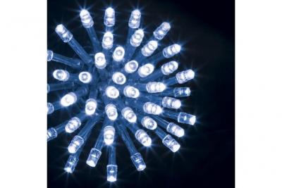 FEERIC LIGHTS & CHRISTMAS Guirlande Lumineuse Ext&eacute;rieur 30 m 300 LED Bleu et 8 jeux de lumi&egrave;re