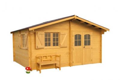 HABRITA  - Abri type ch&acirc;let - madriers massifs / 17,47 m&sup2;