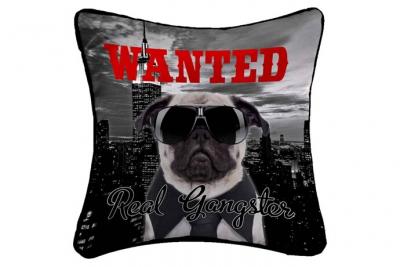 Paris Prix - Housse de Coussin Gangster Noir