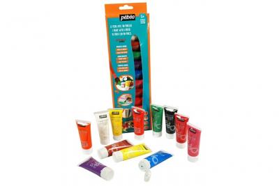 PEBEO Kit d&eacute;couverte primacolor avec 12 tubes de 20 ml