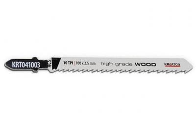 KREATOR  - Lame De Scie Sauteuse &Agrave; Bois Hcs Coupe Pr&eacute;cise (Pas 2,5Mm) - 2 Pi&egrave;ces 