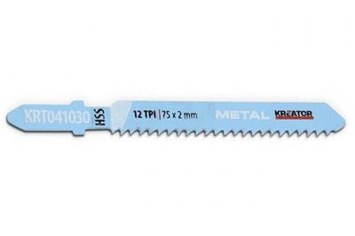 KREATOR Lame de scie sauteuse HSS pour m&eacute;taux en T - 2 pi&egrave;ces