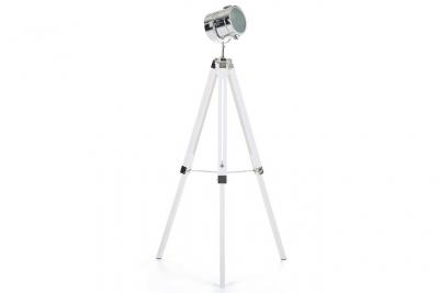 BELIANI Lampadaire design blanc 