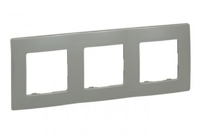 LEGRAND  - Niloe 96728 Plaque 3 postes Cacao verticale - marron