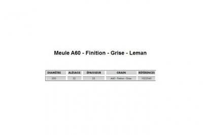 TOPCAR Leman - Meule touret vitrifi&eacute;e corindon 200x25x32 Gr 60 - 22506