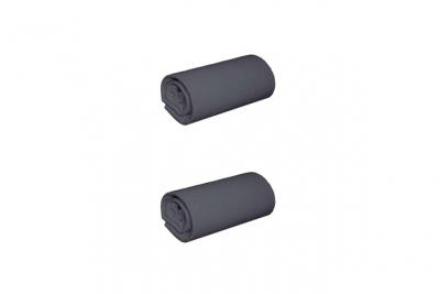 NON RENSEIGNE Pack 2 draps housses jersey anthracite bonnet 30 cm 200x200