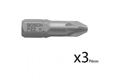 BOSCH  3 embouts cruciforme pz 4 - forme c 6.3
