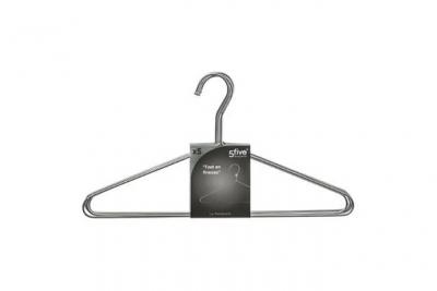PARIS PRIX FIVE Simply Smart - Lot de 5 Cintres en M&eacute;tal 40cm Chrome