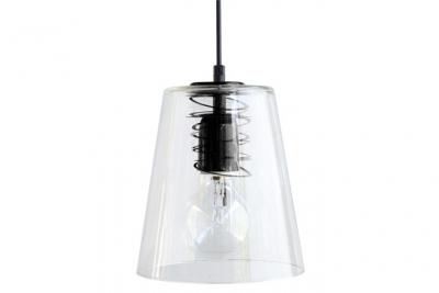 TOSEL Maison - suspension conique verre noir