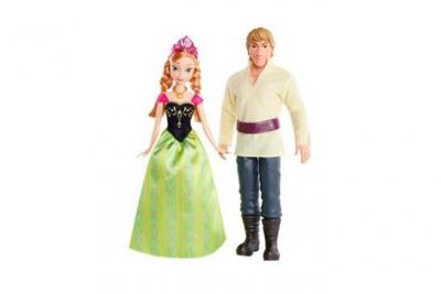 MATTEL Poup&eacute;es Anna et Kristoff de Disney La Reine des neiges (paquet de 2)