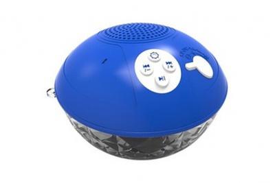 MAGNETICLAND Mini enceinte &eacute;tanche avec LED Mini Ploofbox - Bleu 
