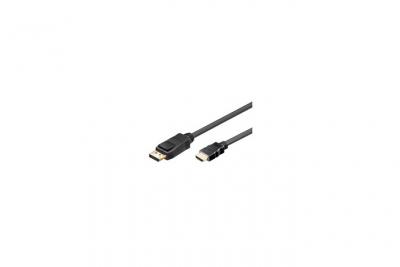 WENTRONIC C&acirc;ble Adaptateur DisplayPort/HDMI 1.2, Dor&eacute;, 5m Longueur de C&acirc;ble