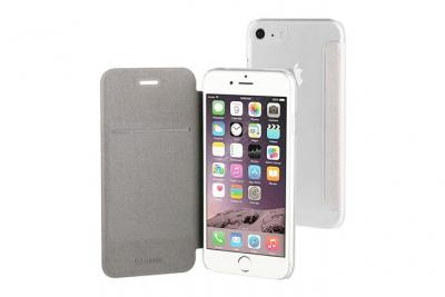 MUVIT Etui Clapet Portefeuille Argent iPhone 7 et iPhone 8, 6 et 6s - 