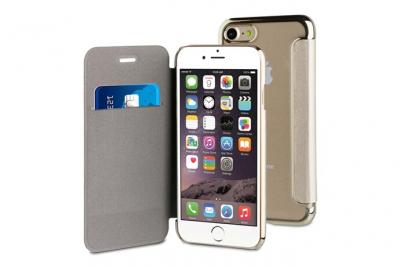 MUVIT  LIFE Etui FOLIO Case BLING OR + BORD OR Pour APPLE IPHONE 7