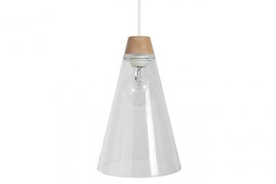 TOSEL NATURE - Suspension conique verre transparent