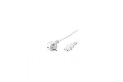 GOOBAY Cordon d'alimentation &agrave; angle Wentronic (Schuko &agrave; la norme IEC 320 C13) 3m blanc (Import Allemagne)