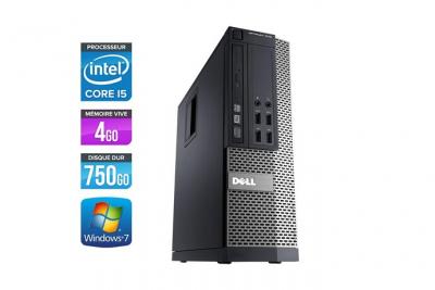 DELL Unit&eacute; centrale  Optiplex 790 SFF - Noir - Intel Core i5-2400 / 3.10 GHz - RAM 4 Go - HDD 750 Go - DVD - Gigabit Ethernet - Windows 7 Professionnel 