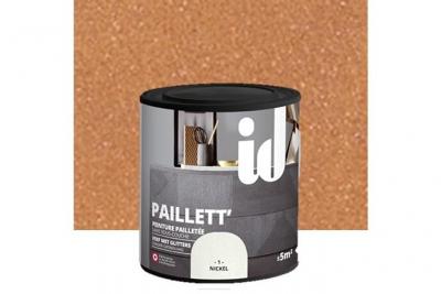 ID Peinture meubles et boiseries paillett 500ML cuivre  Paris cuivre