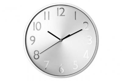 Atmosphera Cr&eacute;ateur d'int&eacute;rieur - Pendule Murale M&eacute;tallik 30cm Argent