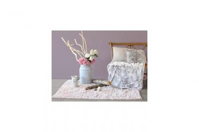 C MA DECO Plaid tendance en imitation fourrure polyester/fourrure taupe 130x160