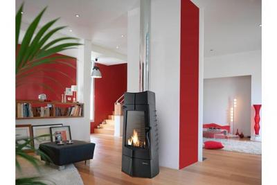 INVICTA Po&ecirc;le &agrave; bois fonte Chamane - Anthracite - 10kW 
