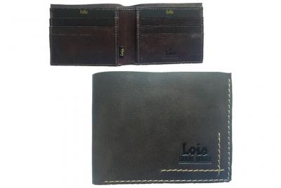 LOIS Porte-cartes en cuir marron 