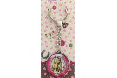 Porte-clefs Papillons et cheval 