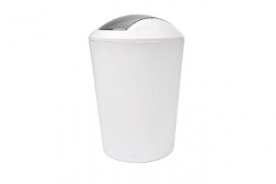 L3C Poubelle &agrave; Bascule ""Vitamine II"" 5L Blanc