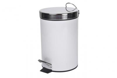 DOUCEUR D INTERIEUR Poubelle metal 3l uni douceur d'interieur theme vitamine Blanc