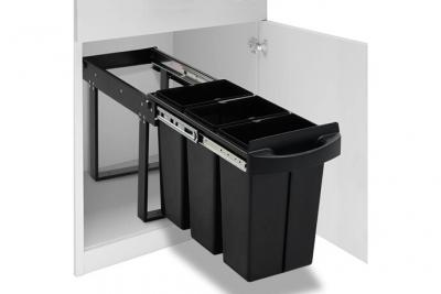 VIDAXL  poubelle amovible de cuisine fermeture en douceur 36 l 51180