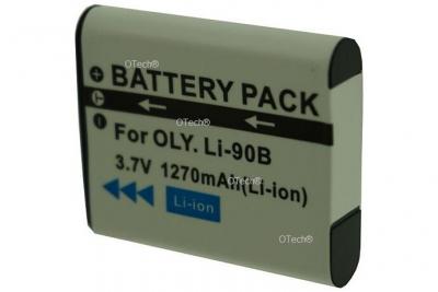 OTECH Batterie pour OLYMPUS LI-90B - Garantie 1 an